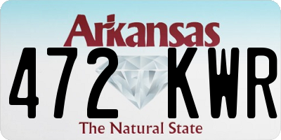 AR license plate 472KWR