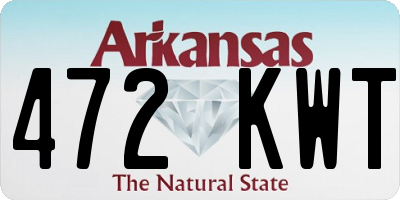 AR license plate 472KWT