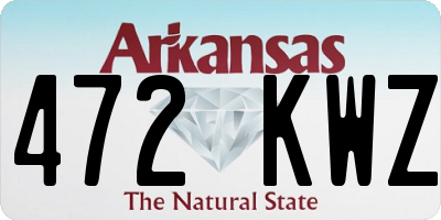 AR license plate 472KWZ