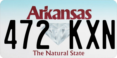 AR license plate 472KXN
