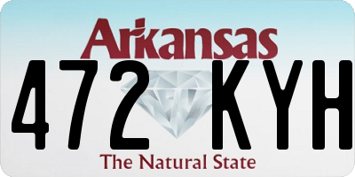 AR license plate 472KYH