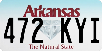 AR license plate 472KYI