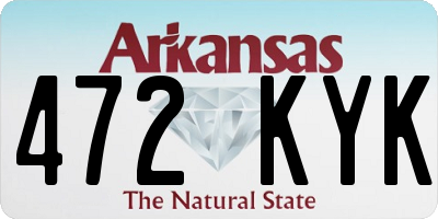 AR license plate 472KYK