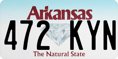 AR license plate 472KYN