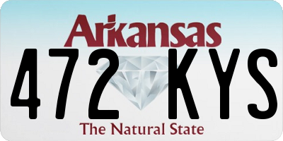 AR license plate 472KYS