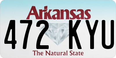AR license plate 472KYU
