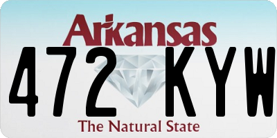AR license plate 472KYW