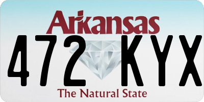 AR license plate 472KYX