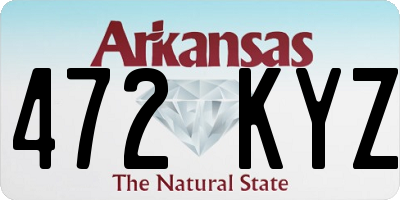 AR license plate 472KYZ