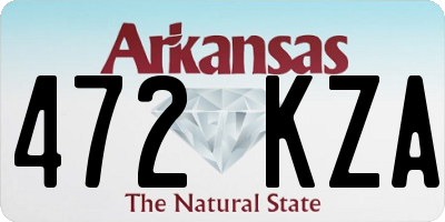 AR license plate 472KZA