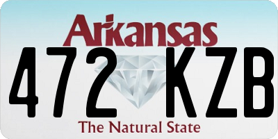 AR license plate 472KZB