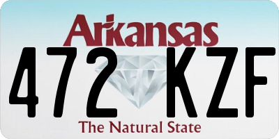 AR license plate 472KZF