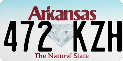 AR license plate 472KZH