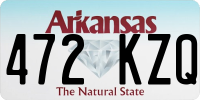 AR license plate 472KZQ