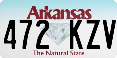 AR license plate 472KZV