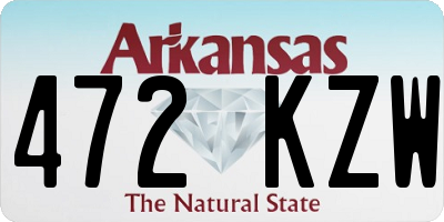 AR license plate 472KZW
