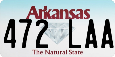 AR license plate 472LAA