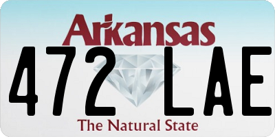 AR license plate 472LAE