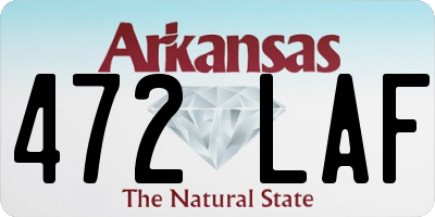 AR license plate 472LAF