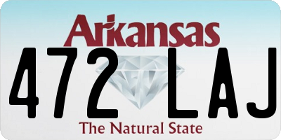 AR license plate 472LAJ