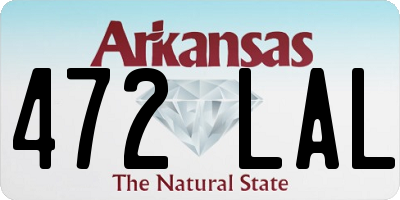 AR license plate 472LAL