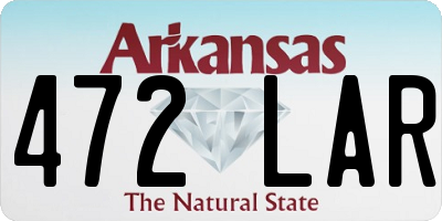 AR license plate 472LAR