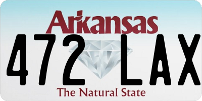 AR license plate 472LAX