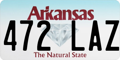 AR license plate 472LAZ