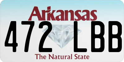 AR license plate 472LBB