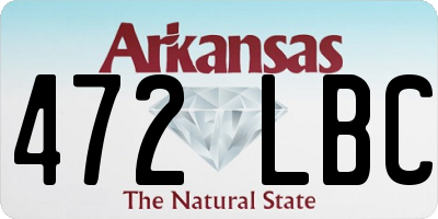 AR license plate 472LBC