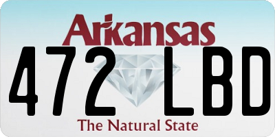 AR license plate 472LBD