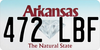AR license plate 472LBF