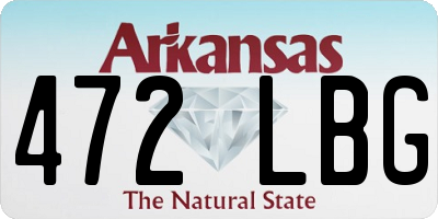 AR license plate 472LBG