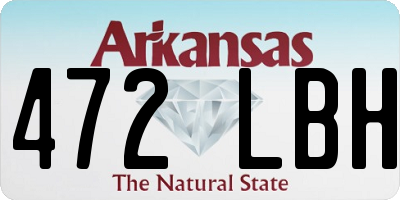 AR license plate 472LBH