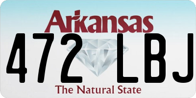 AR license plate 472LBJ