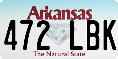 AR license plate 472LBK