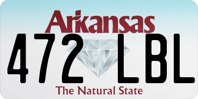 AR license plate 472LBL