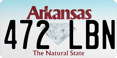 AR license plate 472LBN