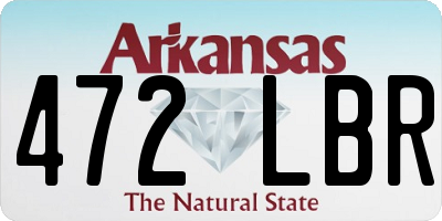 AR license plate 472LBR