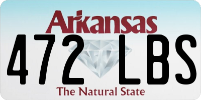 AR license plate 472LBS