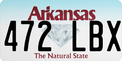 AR license plate 472LBX