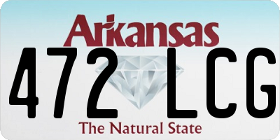 AR license plate 472LCG