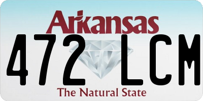 AR license plate 472LCM
