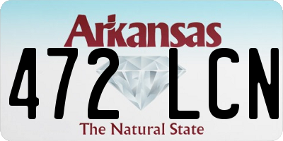 AR license plate 472LCN
