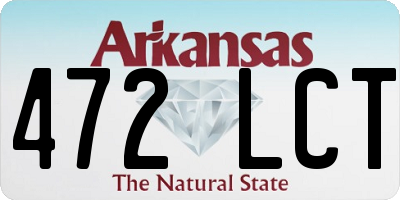 AR license plate 472LCT