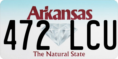 AR license plate 472LCU