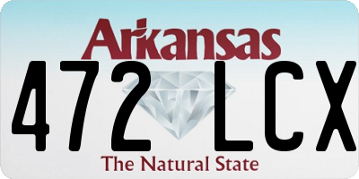 AR license plate 472LCX