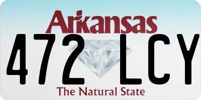 AR license plate 472LCY