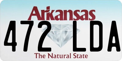 AR license plate 472LDA