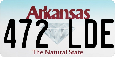 AR license plate 472LDE